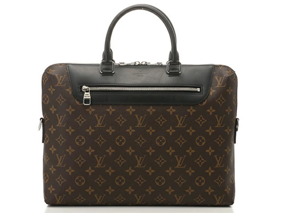 LOUIS VUITTON Business Bag PDJ NM Monogram Macassar Brown